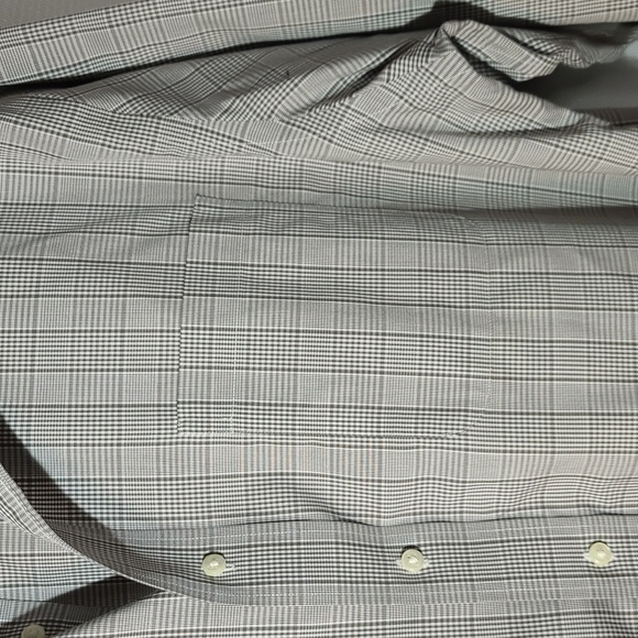 Men shirt long sleeve Nordstrom size 17 1/2 Houndstooth pattern - Picture 3 of 9